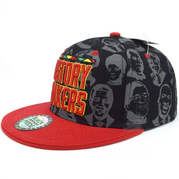 Red Black History Makers Snapback Hat Cap  Bla… - Picture 2 of 6
